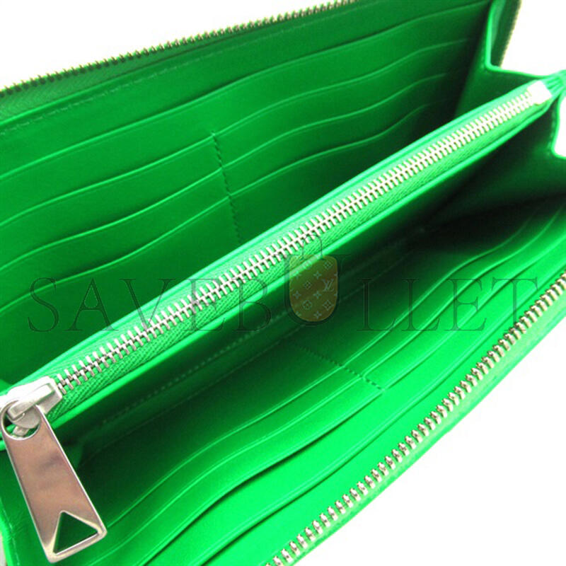 BOTTEGA VENETA CASSETTE ZIP AROUND WALLET 814649 (19*11.4*2cm)